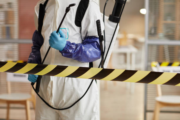 Professional Biohazard Cleanup technician working in Baldwin, FL